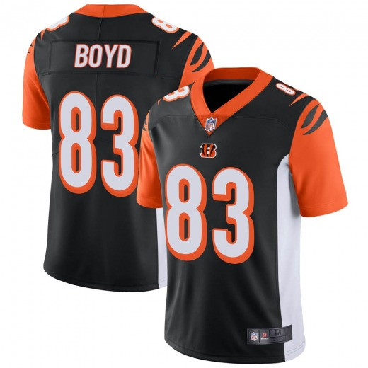 Men's Cincinnati Bengals #83 Tyler Boyd Black Vapor Untouchable Limited Stitched Jersey